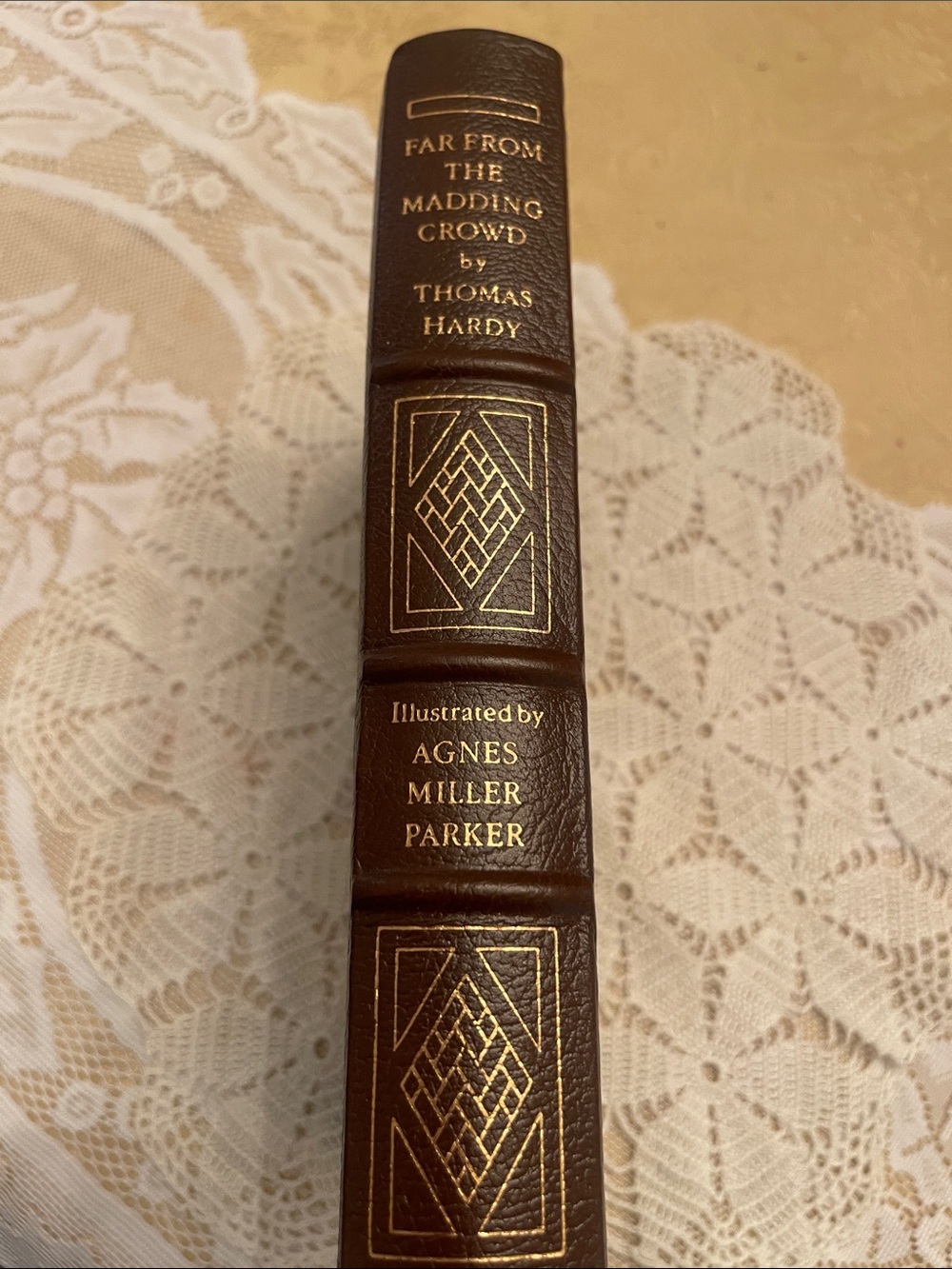 1983 Far From the Madding Crowd Leatherbound Book - Brown with Gold Detailing